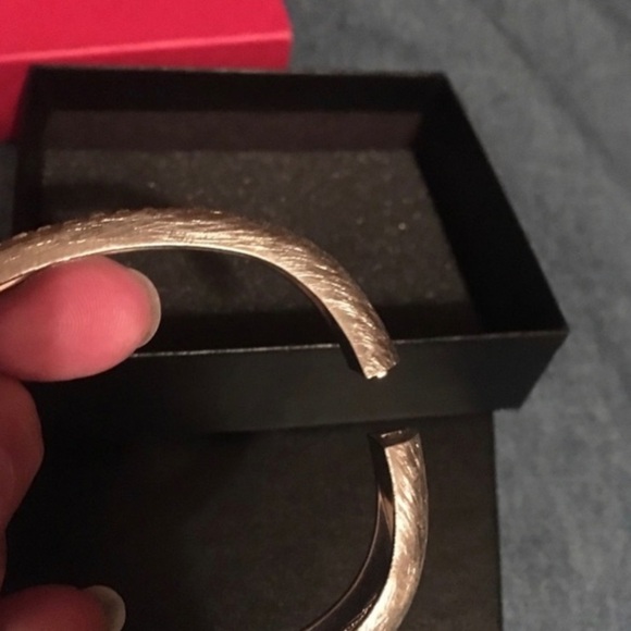 Pave Crystal Curved Hinged Bangle - Picture 6 of 10